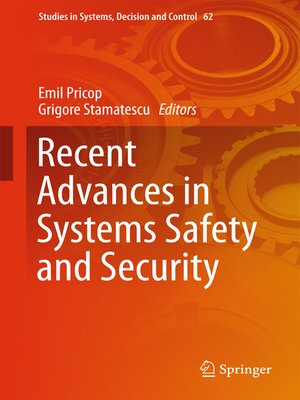 cover image of Recent Advances in Systems Safety and Security